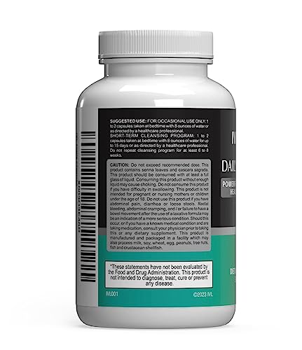 IVL - Daily Cleanse Herbal Colon Health Formula - Detoxification, Probiotic, Digestive Support