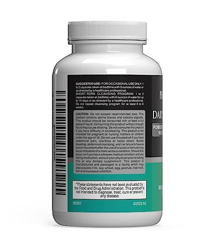 IVL - Daily Cleanse Herbal Colon Health Formula - Detoxification, Probiotic, Digestive Support