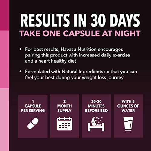 Night Time Fat Burner for Women | Weight Loss and Sleep Support Blend With Vitamin D