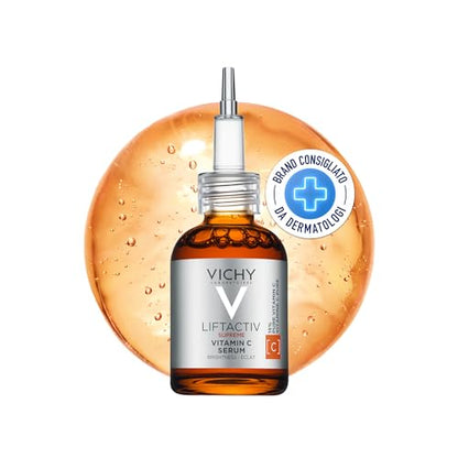 Vichy LiftActiv Vitamin C Serum, Brightening and Anti Aging Serum for Face with 15% Pure