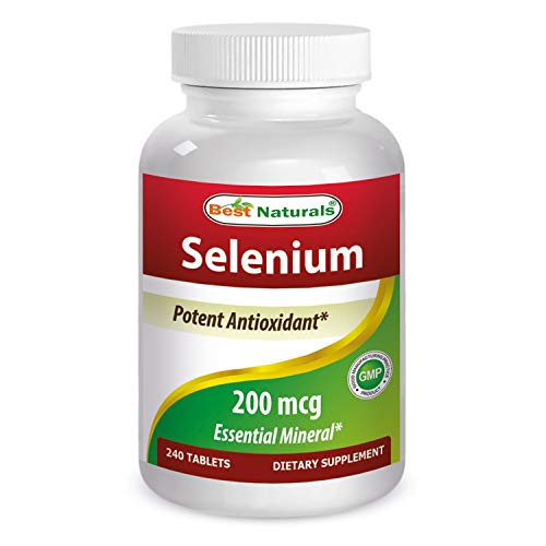 Best Naturals Selenium 200 mcg Supplement, 240 Count