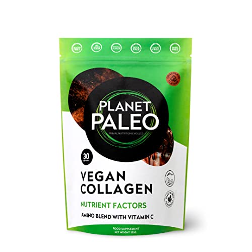 Planet Paleo Vegan Collagen (Chocolate, 255g) - Vegan Collagen Powder - High Protein