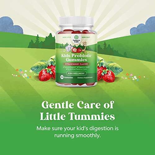 Immune Booster Kids Probiotic Gummies - Bacillus Subtilis Probiotic for Kids Upset Stomach