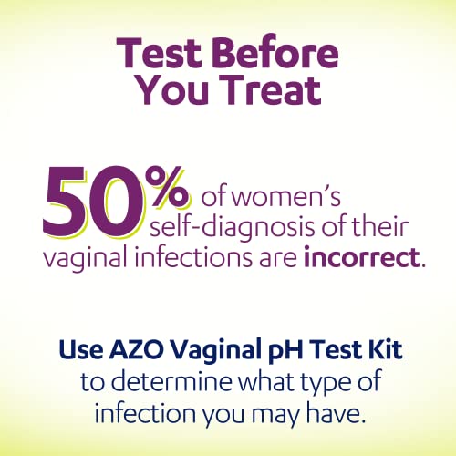 AZO Vaginal pH Test Kit, Clinically-Tested Vaginal Infection Test Kit, Fast & Accurate Results