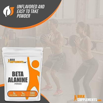 BULKSUPPLEMENTS.COM Beta Alanine Powder - Beta Alanine Pre Workout, Beta Alanine