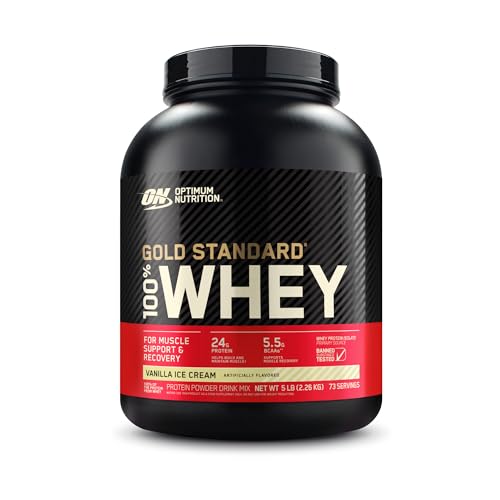 Optimum Nutrition Gold Standard 100% Whey Muscle Building and Recovery Protein