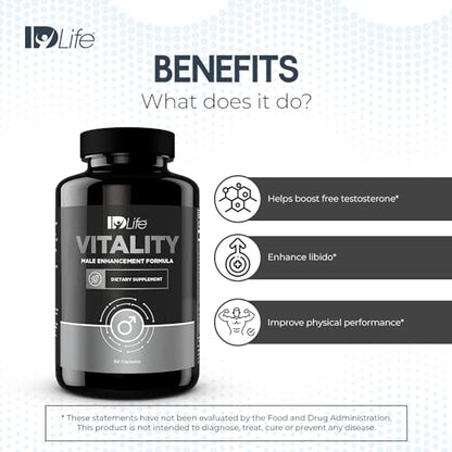 IDLife | Vitality - Energy Support Supplement | Enhance Physical, Improve Blood Flow