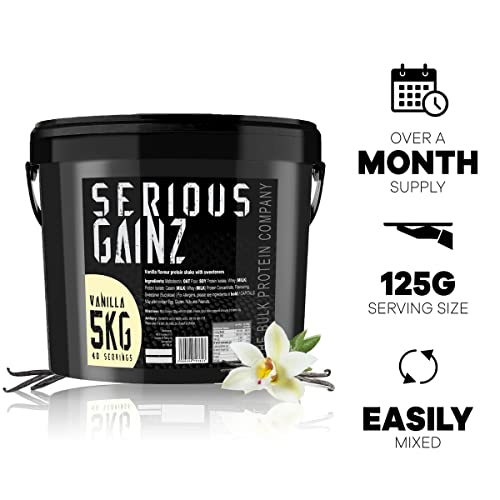 The Bulk Protein Company, SERIOUS GAINZ - Whey Protein Powder - Weight Gain, Mass Gainer