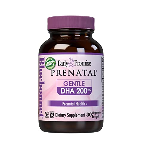 Bluebonnet Early Promise Prenatal Gentle DHA 200 mg Vegetable Capsules, 30 Count