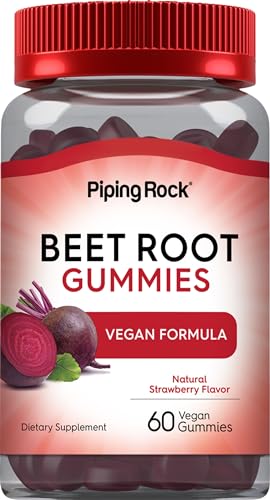 Beet Root Gummies | 60 Count | with Nitrates and Black Pepper Extract | Nitric Oxide