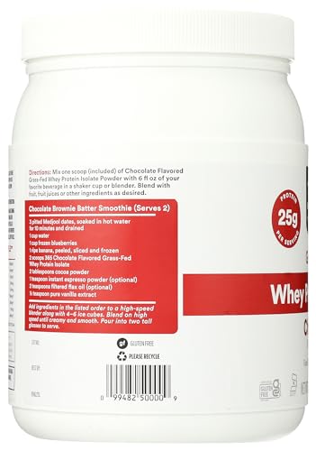 365 by Whole Foods Market, Chocolate Whey Protein Isolate, 16.9 Ounce