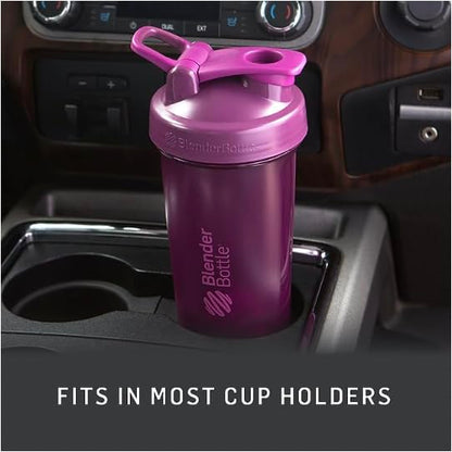 BlenderBottle Classic V2 Shaker Bottle Perfect for Protein Shakes and Pre Workout, 20oz