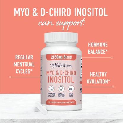 Myo-Inositol & D-Chiro Inositol | Hormone Balance for Women | Ideal 40:1 Ratio | Myo Inosit