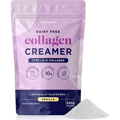 Collagen Creamer for Coffee | Vanilla Flavour | Type 1 & 3 Collagen Peptides