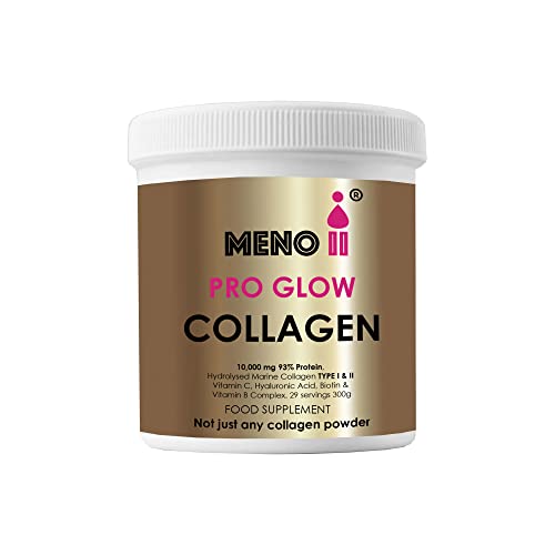 Meno II PRO Glow Marine Collagen Powder 10,000mg - High-Potency Supplements for Women Skin Hydration