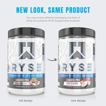 RYSE Up Supplements Loaded Pre Workout Powder Supplement for Men & Women