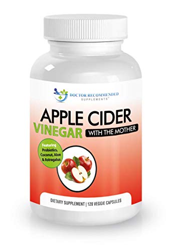 Apple Cider Vinegar Capsules - 100% Organic Apple Cider Vinegar Pills 1500 mg