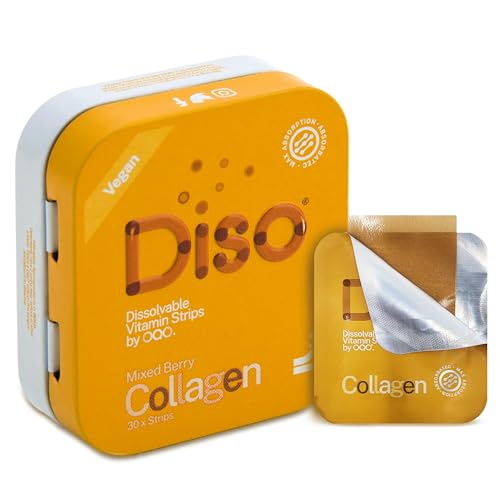 Diso Collagen Supplements for Women & Men with Biotin (1000mcg), Tin of 30 Oral Dissolvable