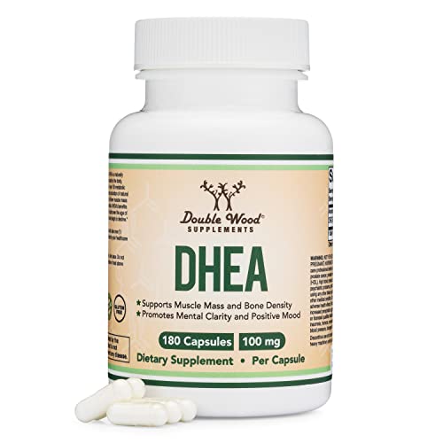 DHEA 100mg | 180 Capsules | Max Strength 6 Month Supply | Third Party Tested | Hormone