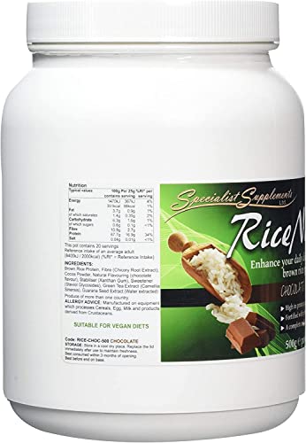 Specialist Supplements RiceNourish Chocolate Flavour Protein Powder 500g