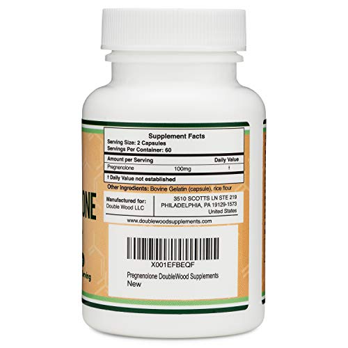 Pregnenolone 100mg per Serving (Converted to Progesterone to Boost Progesterone