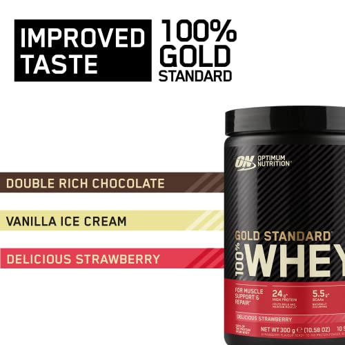 Optimum Nutrition Gold Standard 100% Whey Muscle Building and Recovery Protein Powder