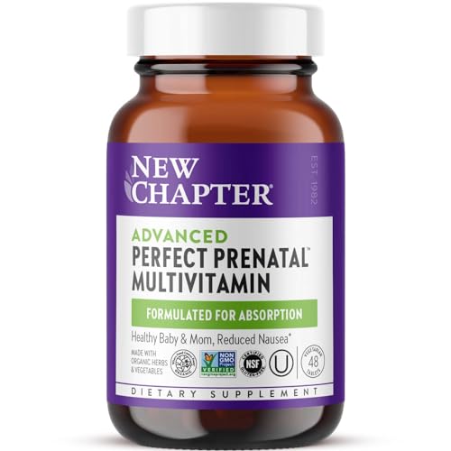 New Chapter Advanced Perfect Prenatal Vitamins, 48ct, Made with Organic