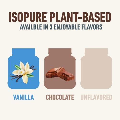 Isopure Chocolate Vegan Protein Powder, with Monk Fruit Sweetener & Amino Acids