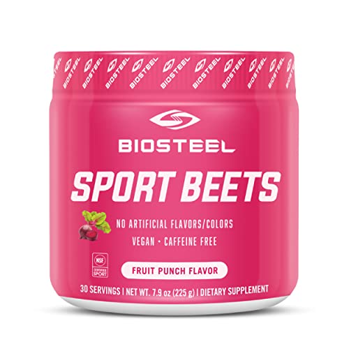 BioSteel Sports Beets Pre-Workout Powder, Non-GMO Formula, Fruit Punch, 30 Servings