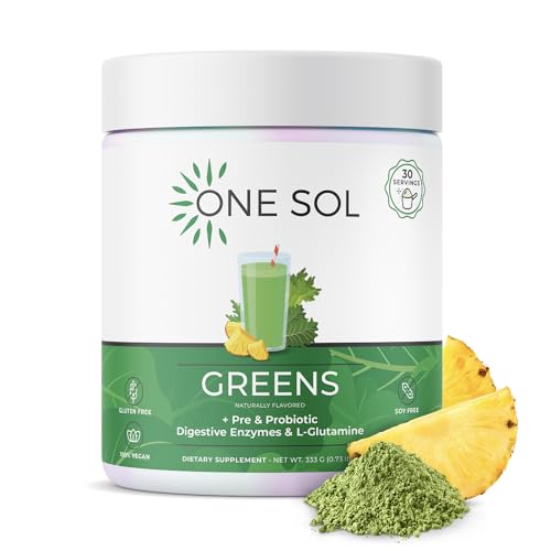 One Sol Greens, Super Greens Powder to Reduce Bloating & Improve Gut Health