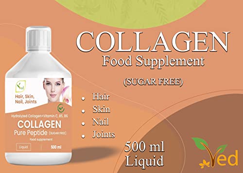 Liquid Collagen Peptides Supplement, Faster Absorption Dietary Hydrolyzed Drink