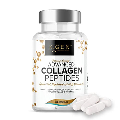 Pure Collagen Supplements Capsules Grass Fed Advanced Multi Collagen Peptides