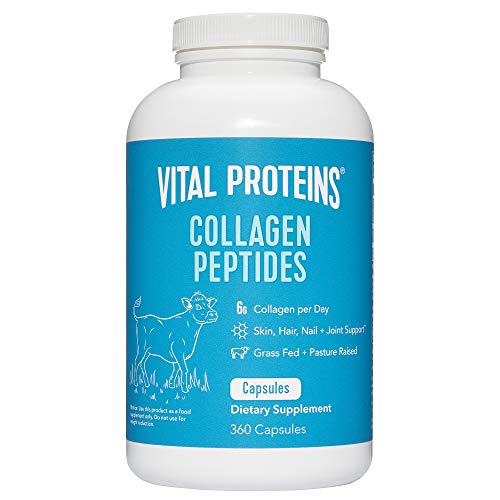 Vital Proteins Collagen Pills Supplement (Type I, III), 360 Collagen Capsules, 3300mg