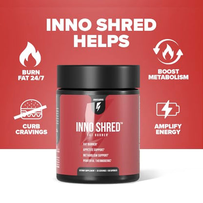 Inno Shred - Day Time Fat Burner | 100mg Capsimax, Grains of Paradise, Organic Caffeine