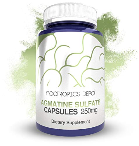 Nootropics Depot Agmatine Sulfate Capsules | 250mg | 240 Count | Energy Supplement
