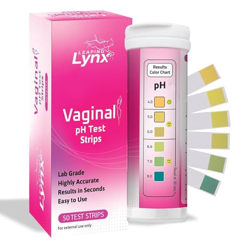 5-Minute Vaginal pH Test Kit for Women - 50 Premium-Quality Vaginal Heath pH Test Strips Included