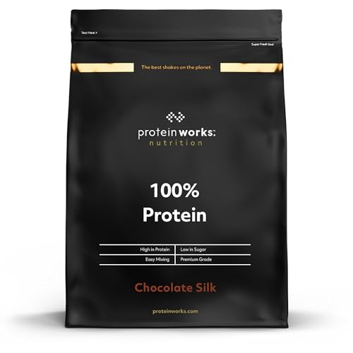 Protein Works - 100% Protein, 1.25kg, High Protein Blend, 41 Servings, Chocolate Silk