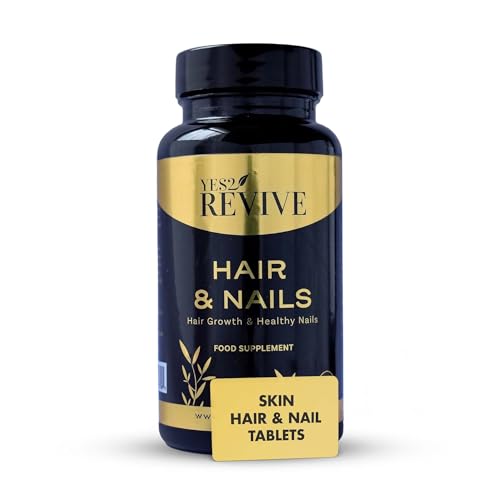 YES2 REVIVE Hair Nails Growth - Includes Marine Collagen, Ascorbic Acid, MSM & Vitamin C for Men and Women Skin, Longer, Strength, Thicker