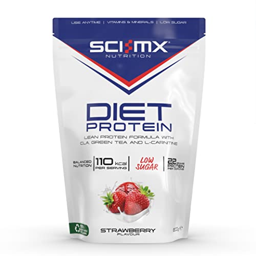 SCI-MX Diet Protein, High Protein, Low Sugar, Low Fat Lean Protein Formula Powder with Added CLA