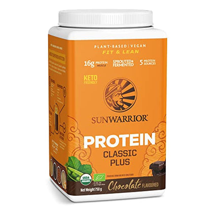 Sunwarrior Classic Plus (750g) Chocolate, 1 Units