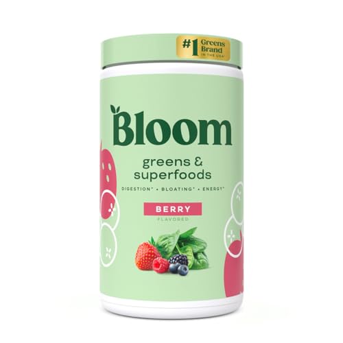 Bloom Nutrition Super Greens Powder for Digestive Health - Probiotics, Digestive 