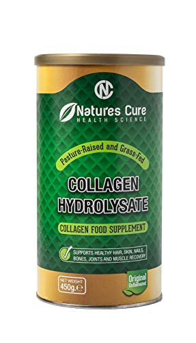 Premium Hydrolyzed Collagen Powder - Unflavored Kosher and Halal Certified Supplement for Joint Health - 450g