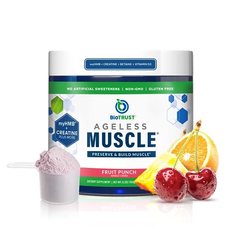 BioTrust Ageless Muscle Builder - Micronized Creatine Monohydrate Powder with HMB