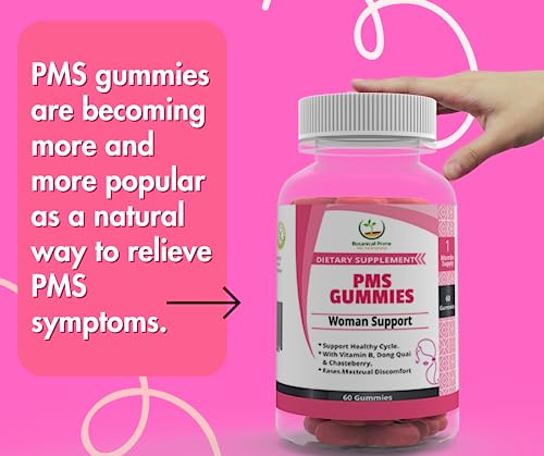 BOTANICAL PRIME PMS Gummies for Women, 30 Servings (Pack of 1) - Proactive PMS Relief