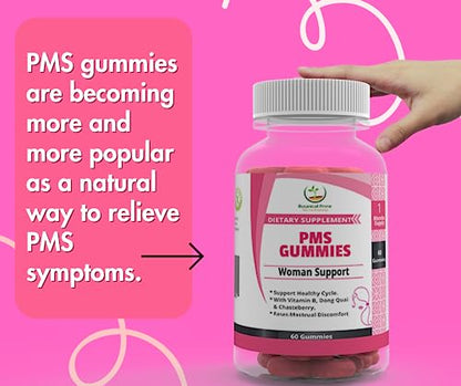 BOTANICAL PRIME PMS Gummies for Women, 30 Servings (Pack of 1) - Proactive PMS Relief