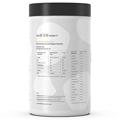 The Body Source Premium Hydrolysed Collagen Powder – 400g Unflavoured Bovine Collagen