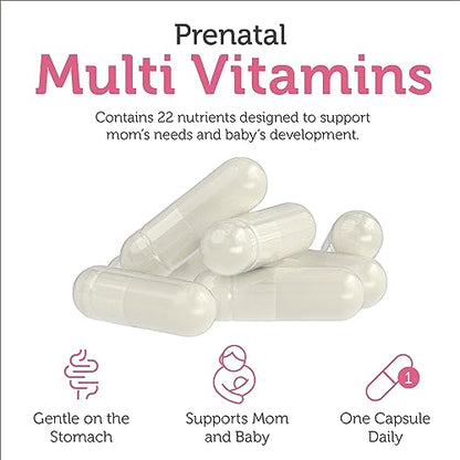 Zahler - Total One Prenatal Vitamins for Women (120 Count) Daily Multi Vitamin Prenatals