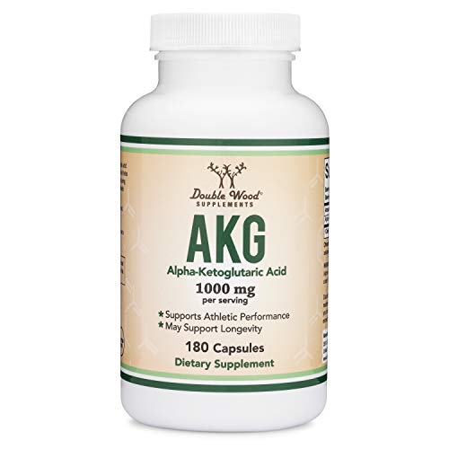 AKG Supplement (Alpha Ketoglutaric Acid) 1,000mg Per Serving (180 Capsules) Different