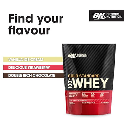 Optimum Nutrition Gold Standard 100% Whey Muscle Building and Recovery Protein Powder