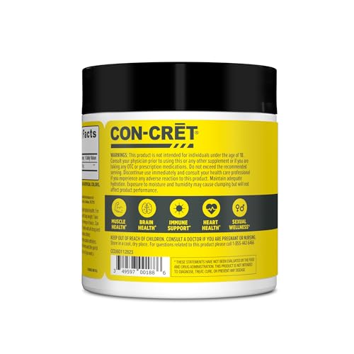 CON-CRET Creatine HCl Powder | Supports Muscle, Cognitive, and Immune Health